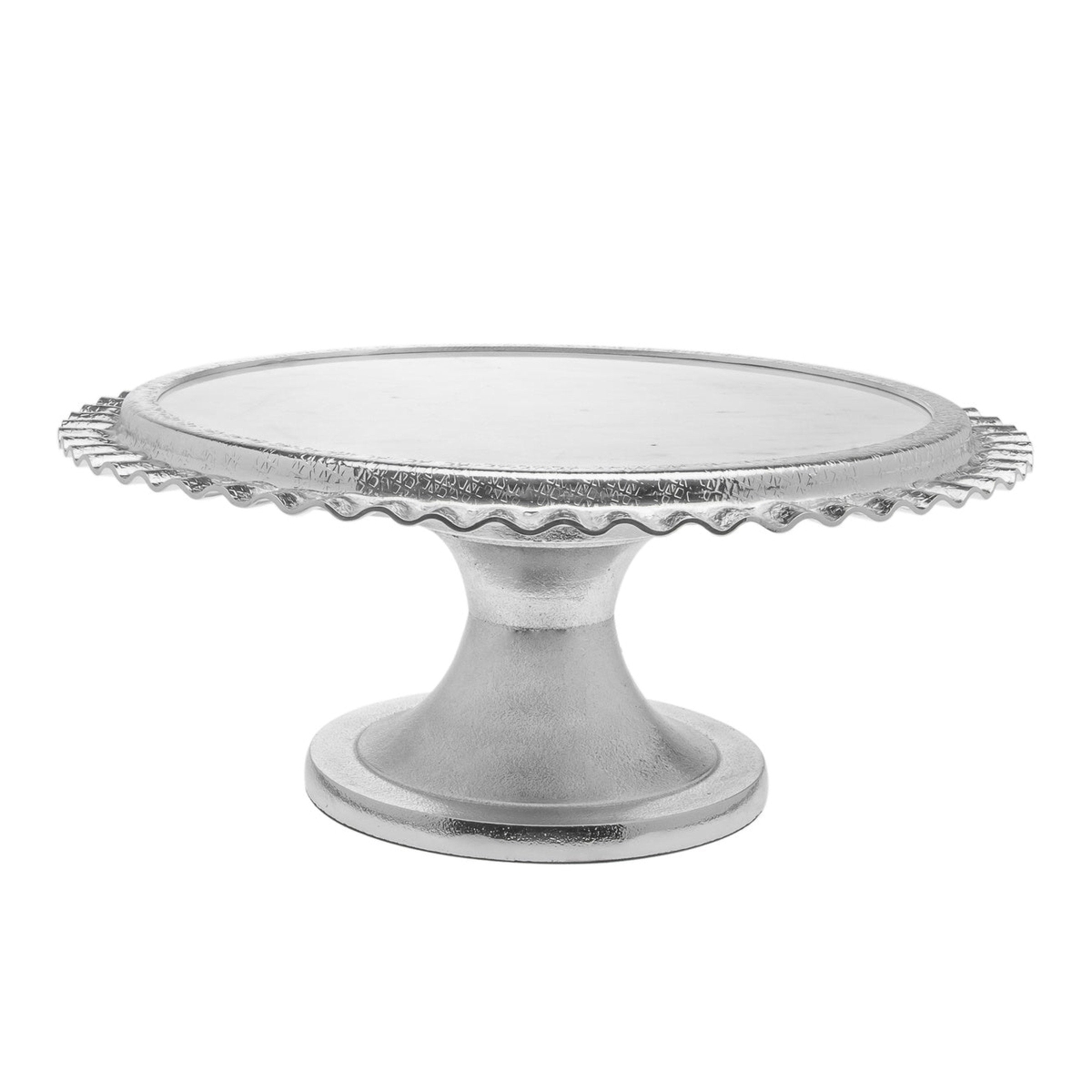 Picture of Godinger 95685 Ripple Footed Cake Stand&#44; Silver