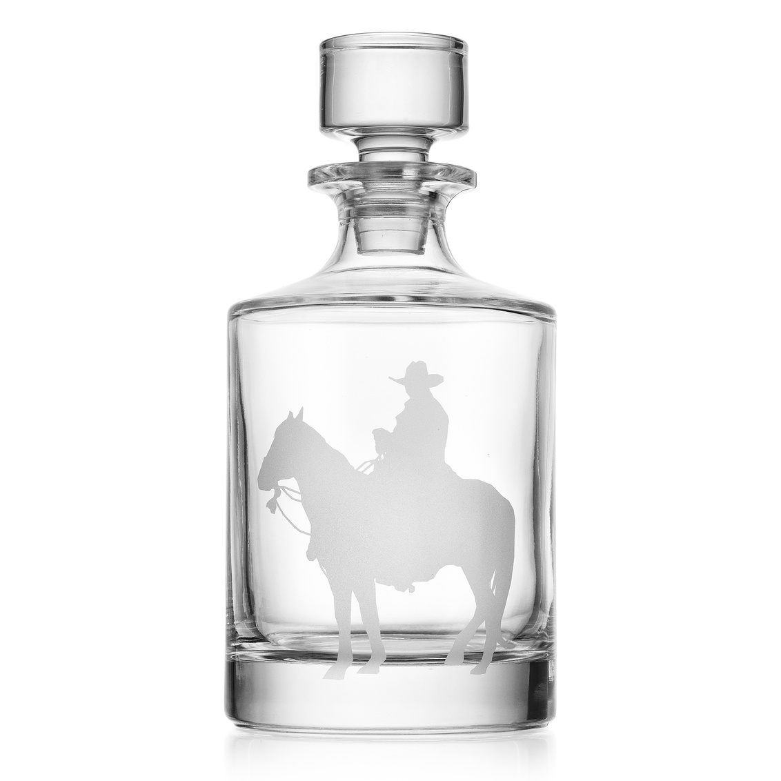 Picture of Godinger 31036 34 oz Prairie Cowboy Decanter&#44; Clear