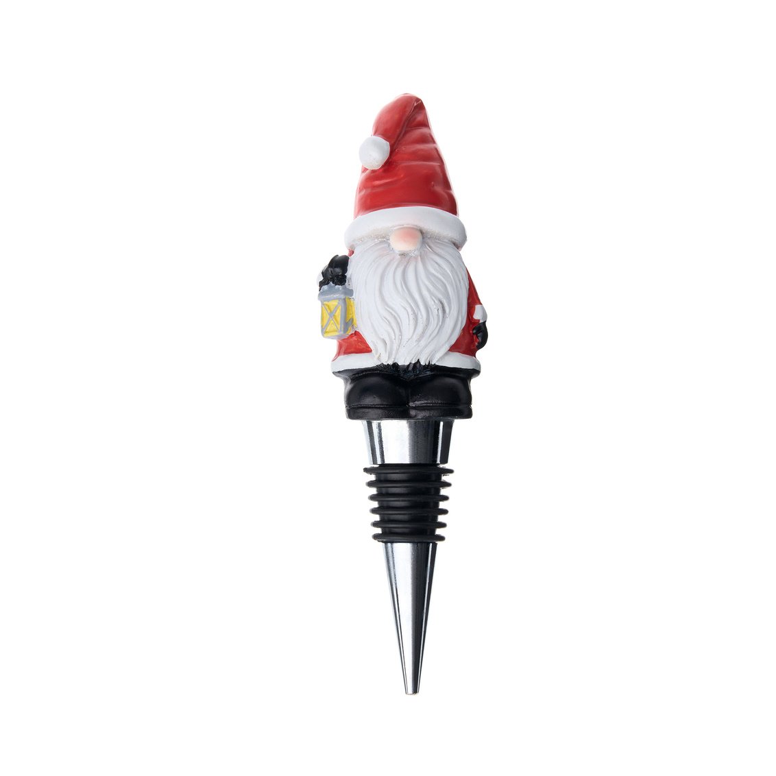 Picture of Godinger 50760 Gnome Santa Wine Stopper&#44; Red & White