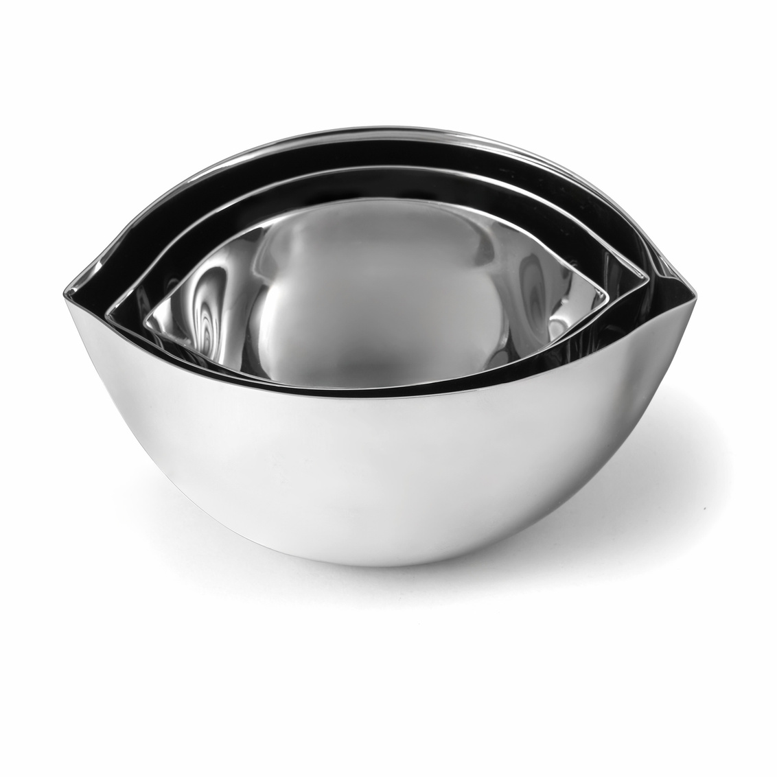 Picture of Godinger 51131 Lilliput Stainless Steel Nut Bowls&#44; Silver - Set of 3