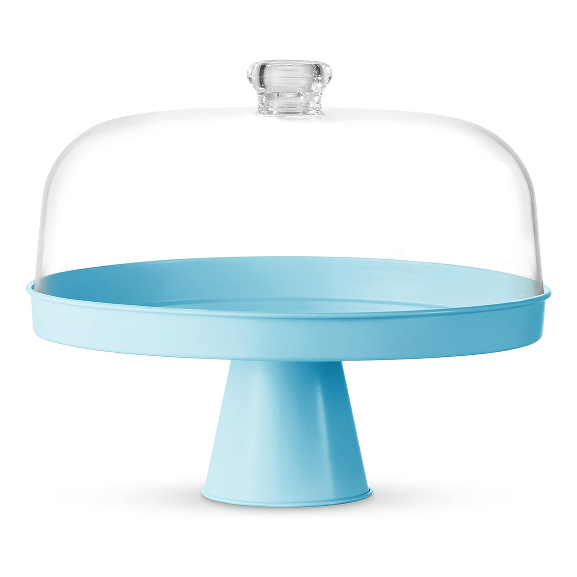 Picture of Godinger 12437 Cake Stand with Acrylic Lid&#44; Blue