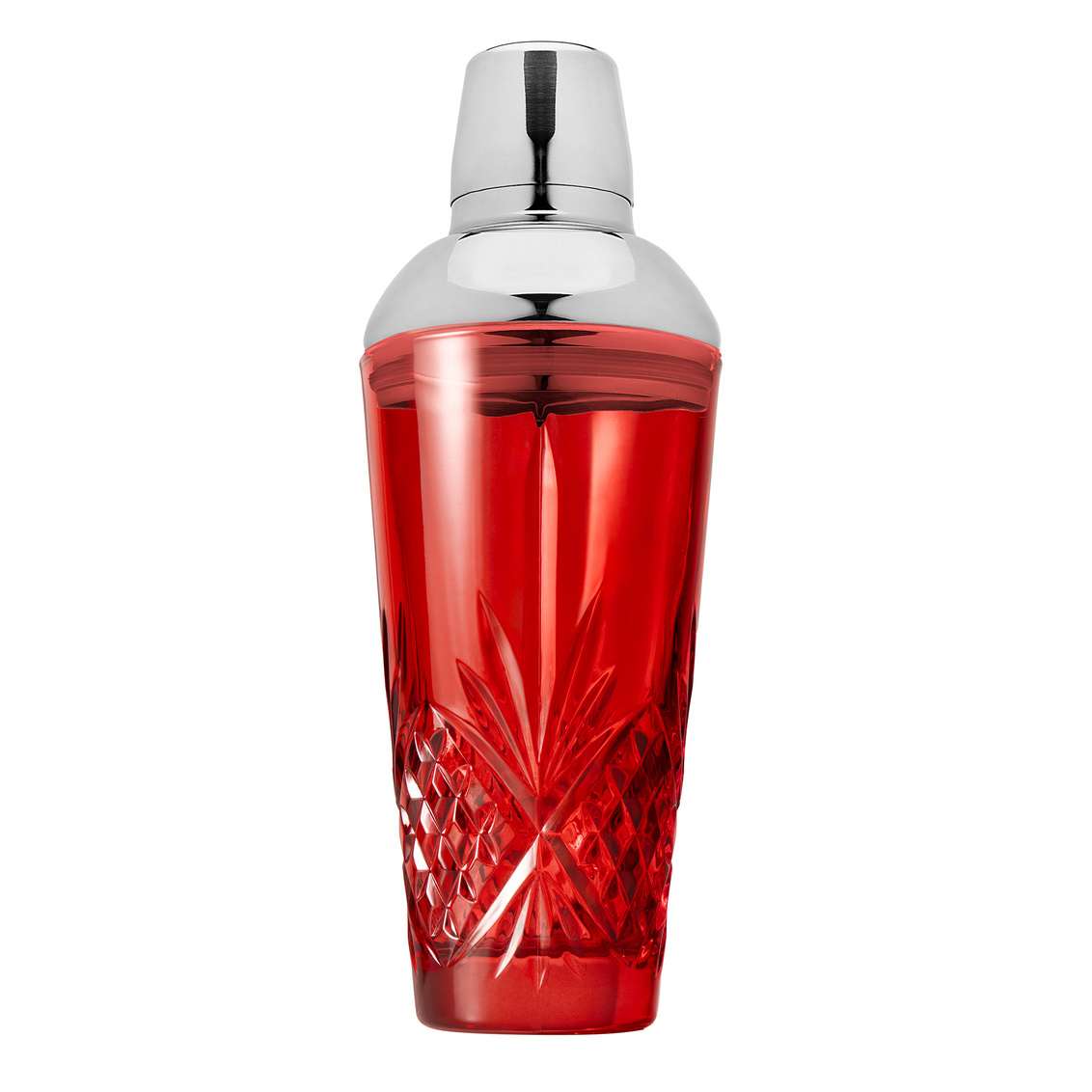 Picture of Godinger 28557 22 oz Dublin Crystal Martini Shaker Set&#44; Red