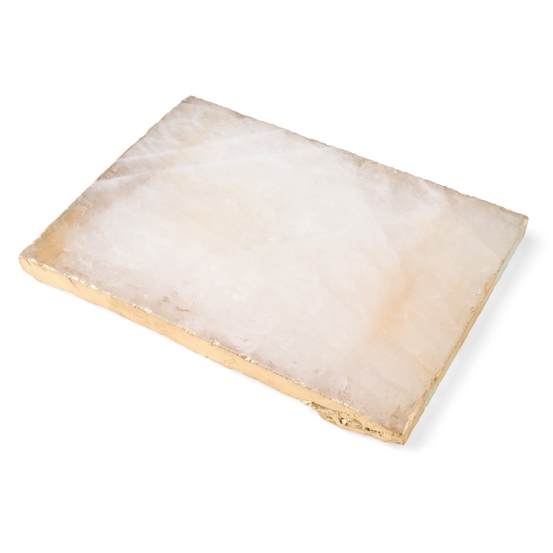 Picture of Godinger 51014 Cheese Board Quartz with Gold Trim - White