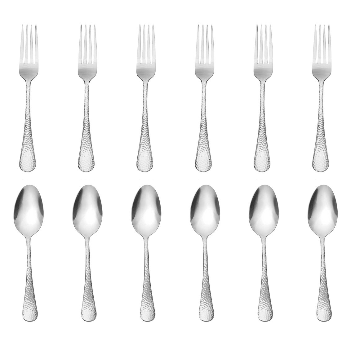 Picture of Godinger 44020 Salem Mirrored 18-10 Stainless Steel Flatware Set&#44; Silver - 12 Piece