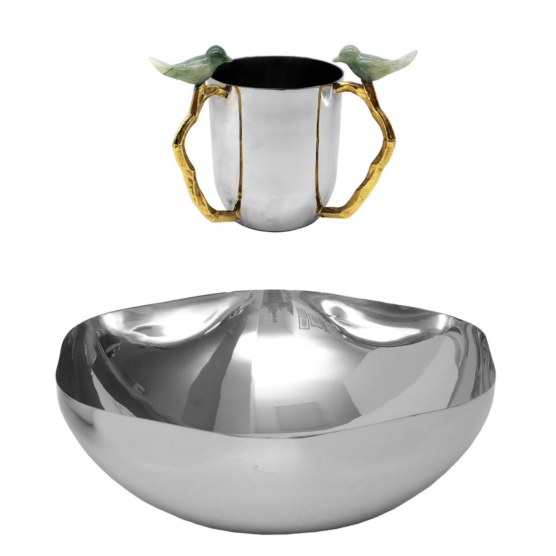 Picture of Godinger 51043 Passover Wash Set&#44; Silver