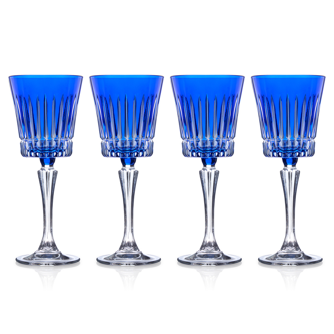 Picture of Godinger 28918 Timeless Wine Glass&#44; Blue - Set of 4