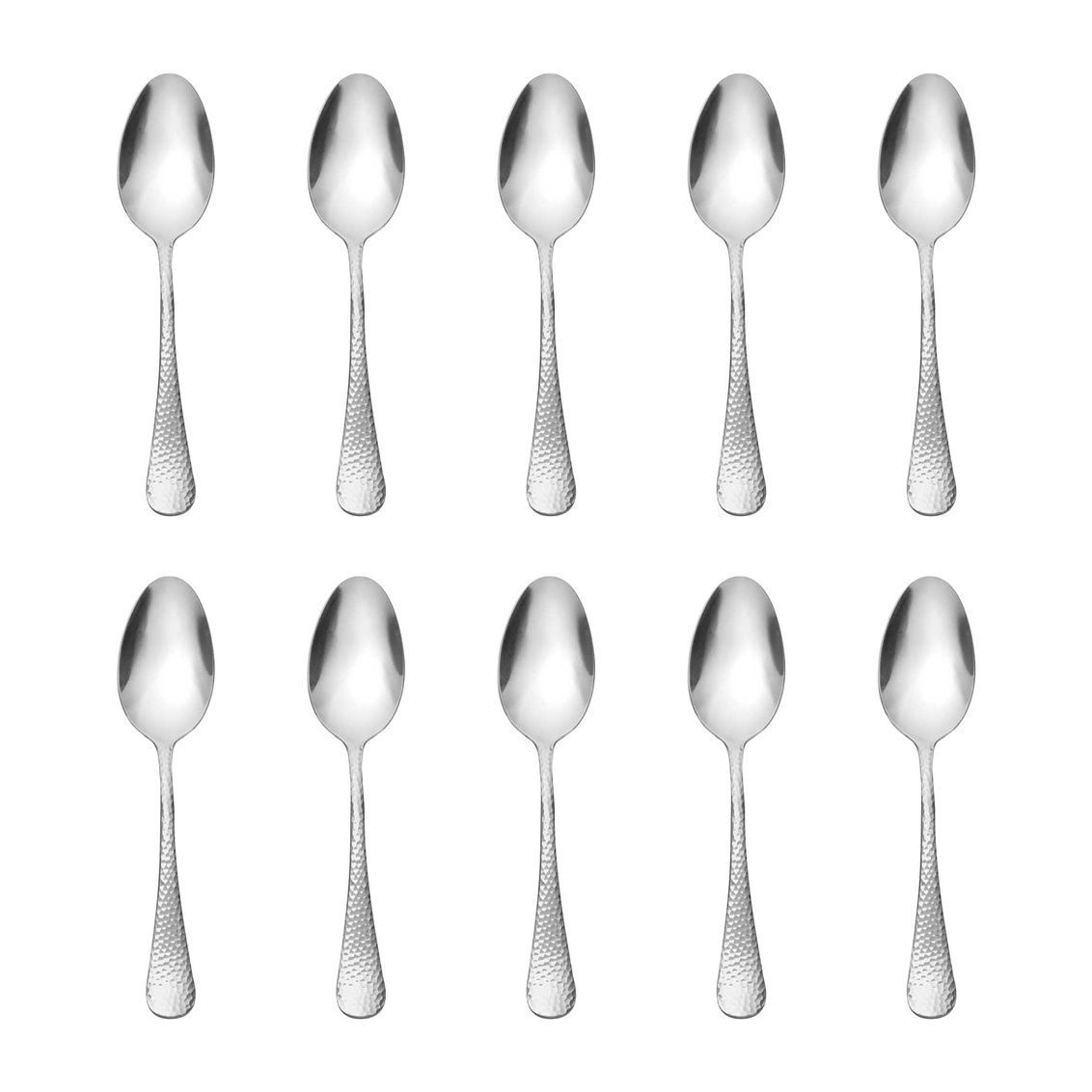 Salem Mirrored Stainless Steel Tablespoon Set - Silver - 10 Piece - Durable Design
