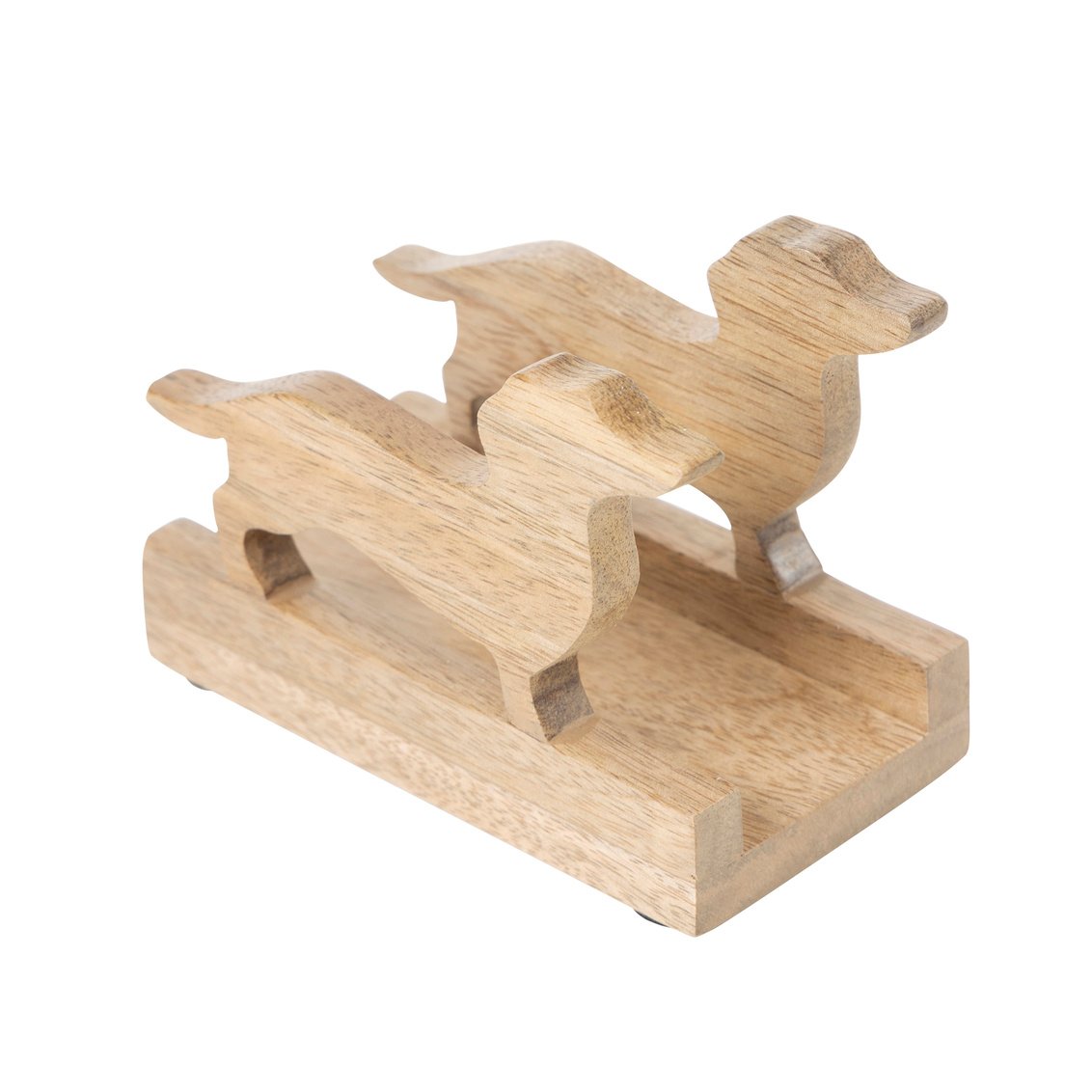 Picture of Godinger 52985 Dachshund Napkin Holder&#44; Natural Brown