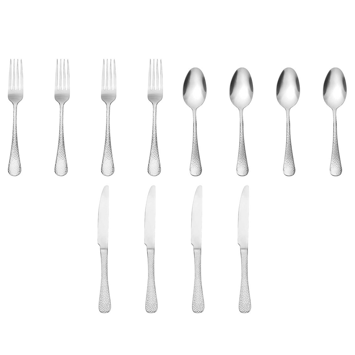 Picture of Godinger 44022 Salem Mirrored 18-0 Stainless Steel Flatware Set&#44; Silver - 12 Piece