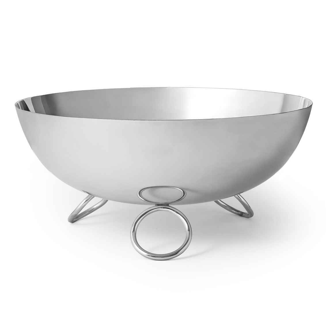 Picture of Godinger 51116 12 in. 160 oz Sphere Stainless Salad Bowl&#44; Silver