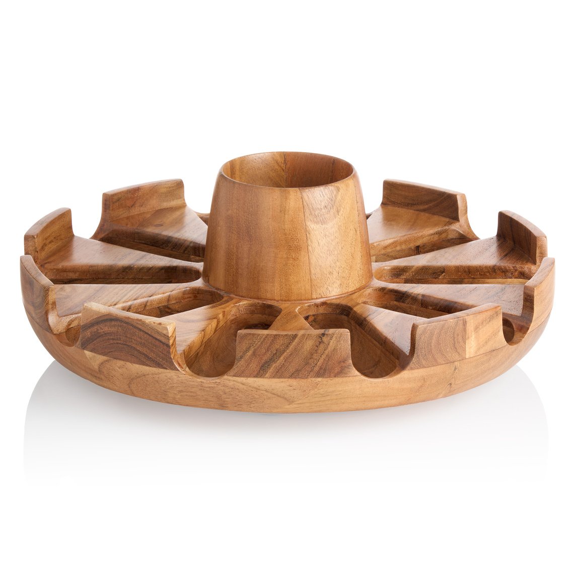 Picture of Godinger 51141 Sombrero Hat Taco Holder & Lazy Susan&#44; Natural