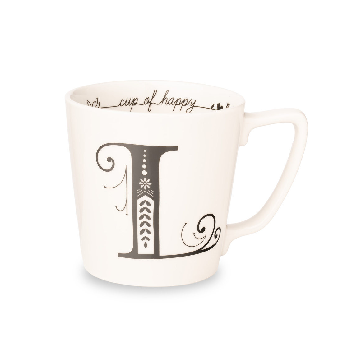 Picture of Godinger 63949 Monogram Letter-I Mug&#44; White