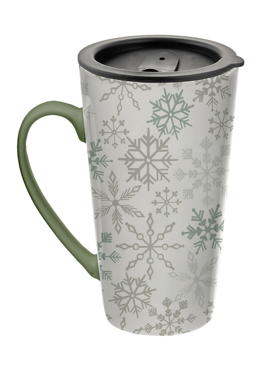 13656 Snow Place Like Home Latte Mug with Lid, 18.5 oz