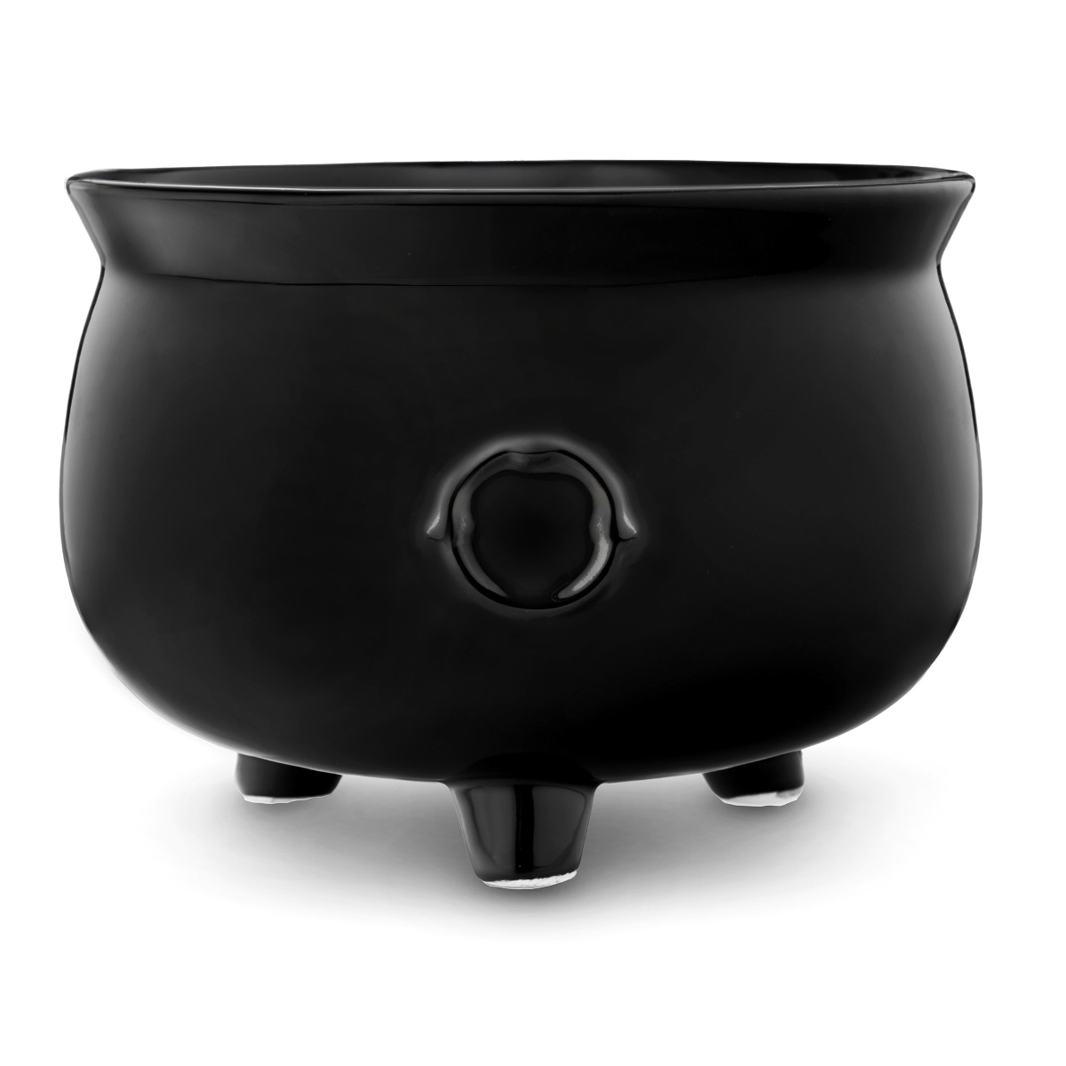 14564 100 oz Midnight Brew Halloween Cauldron Serving Bowl, Black