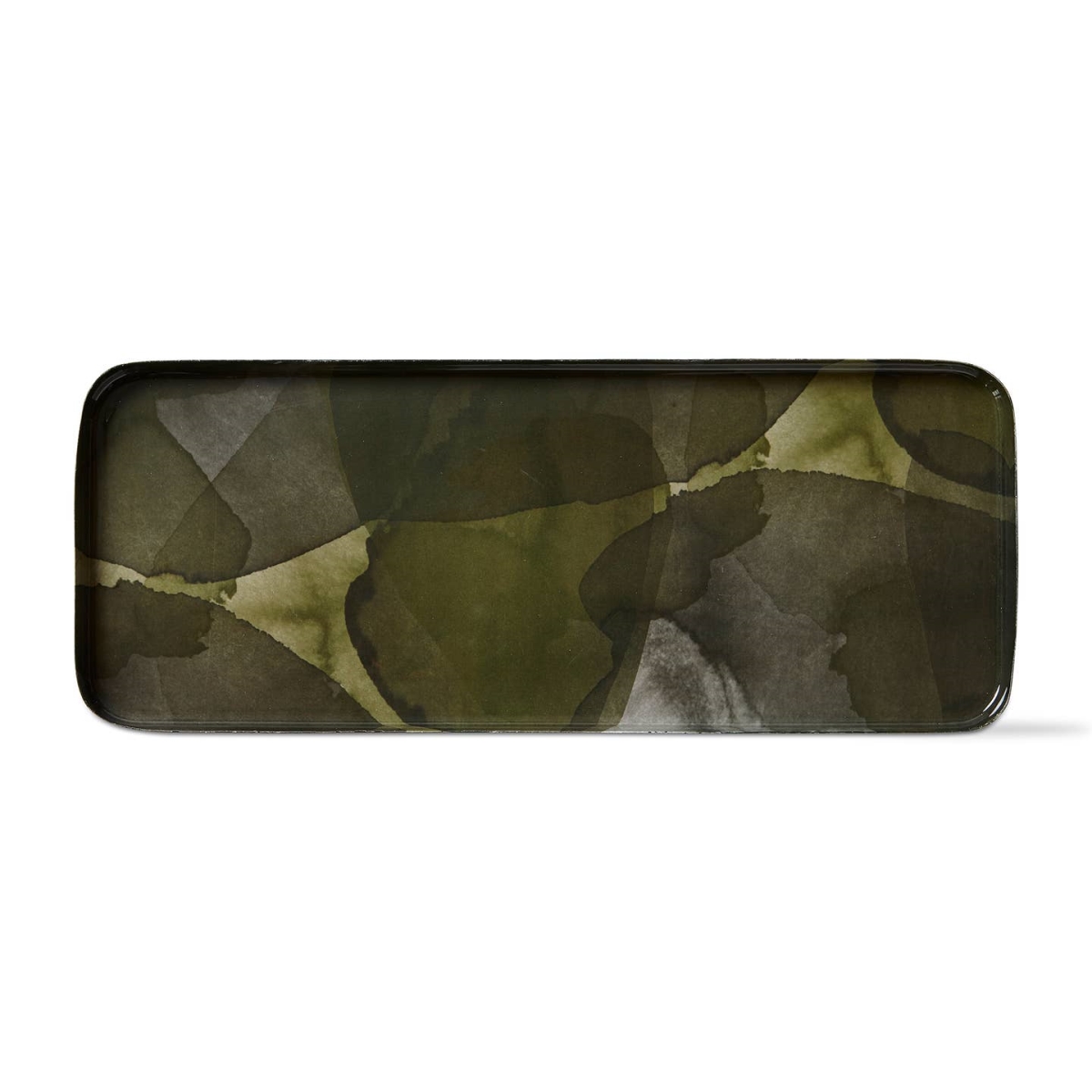 16756 Wholesale Lush Rectangular Iron Serving Tray - Green