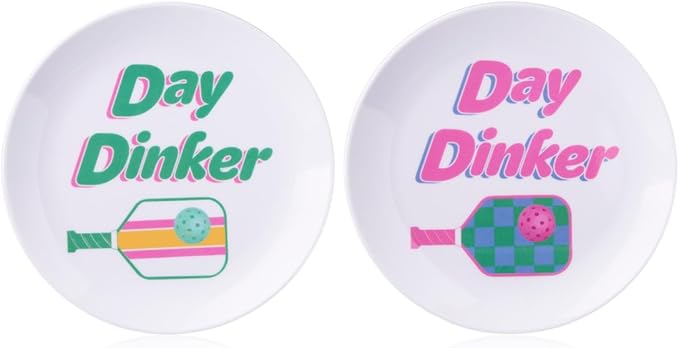 16837 8 in. Melamine Dessert & Salad Plates for Everyday Use & Entertaining, White - Set of 2