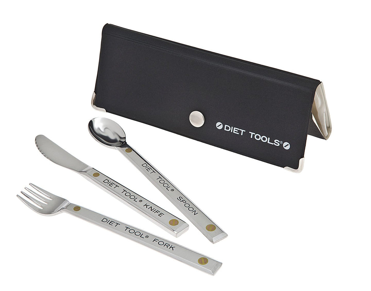 R11-477 Diet Tool Set - 18-10 Stainless Steel - 3 Piece - Set of 2
