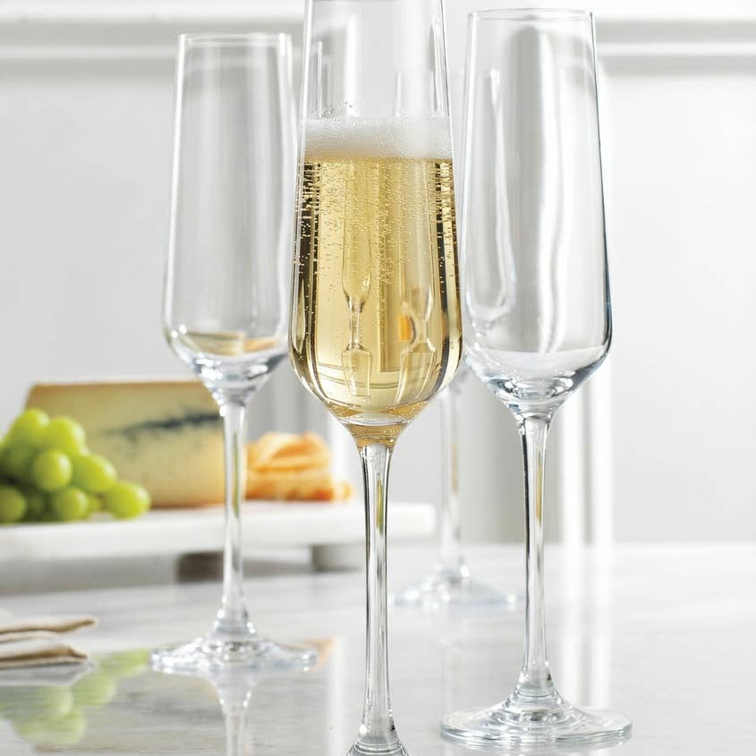 21572 7 oz Wholesale Maribella Champagne Flutes - Set of 4