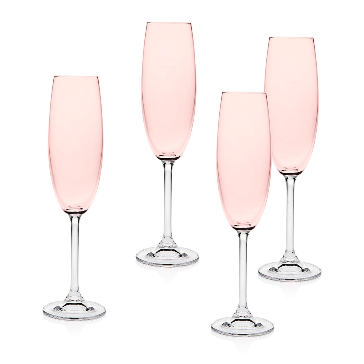 R38-22665 7 oz Meridian Blush Flute - Set of 4
