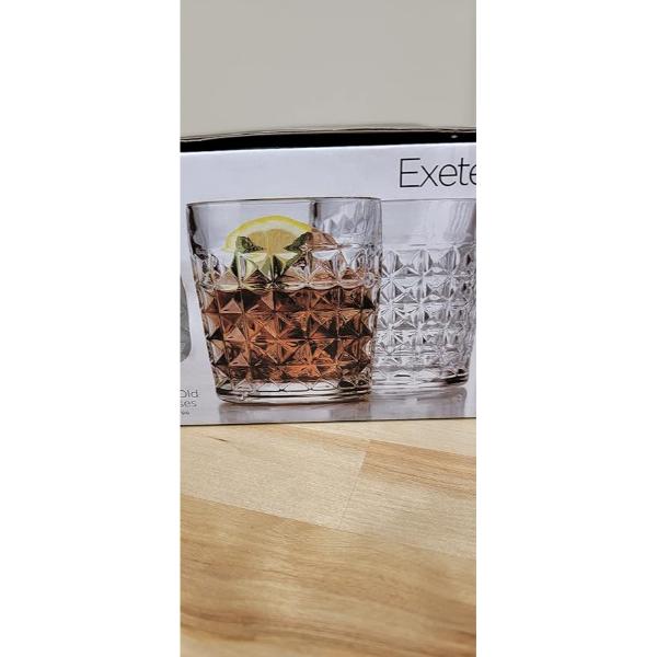 27599 10 oz Exeter Double Old Fashioned Beverage Glass - Set of 4