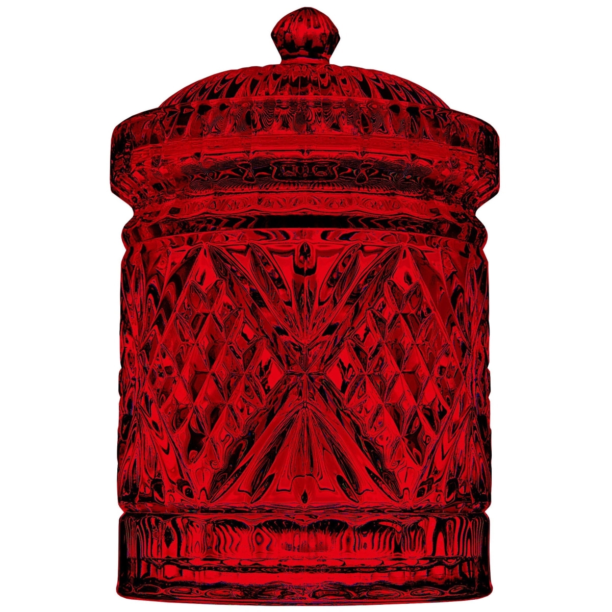 27617 23 oz Dublin Red Crystal Kitchen Canister