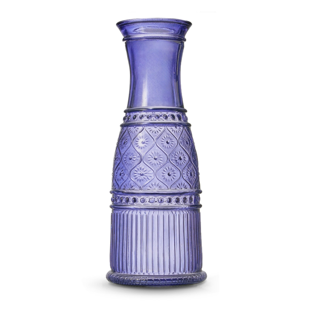 28734 35 oz Claro Blue Glass Carafe