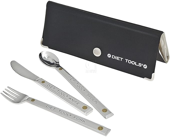 477 18-10 Stainless Steel Diet Tools - 2 Sets - 3 Piece