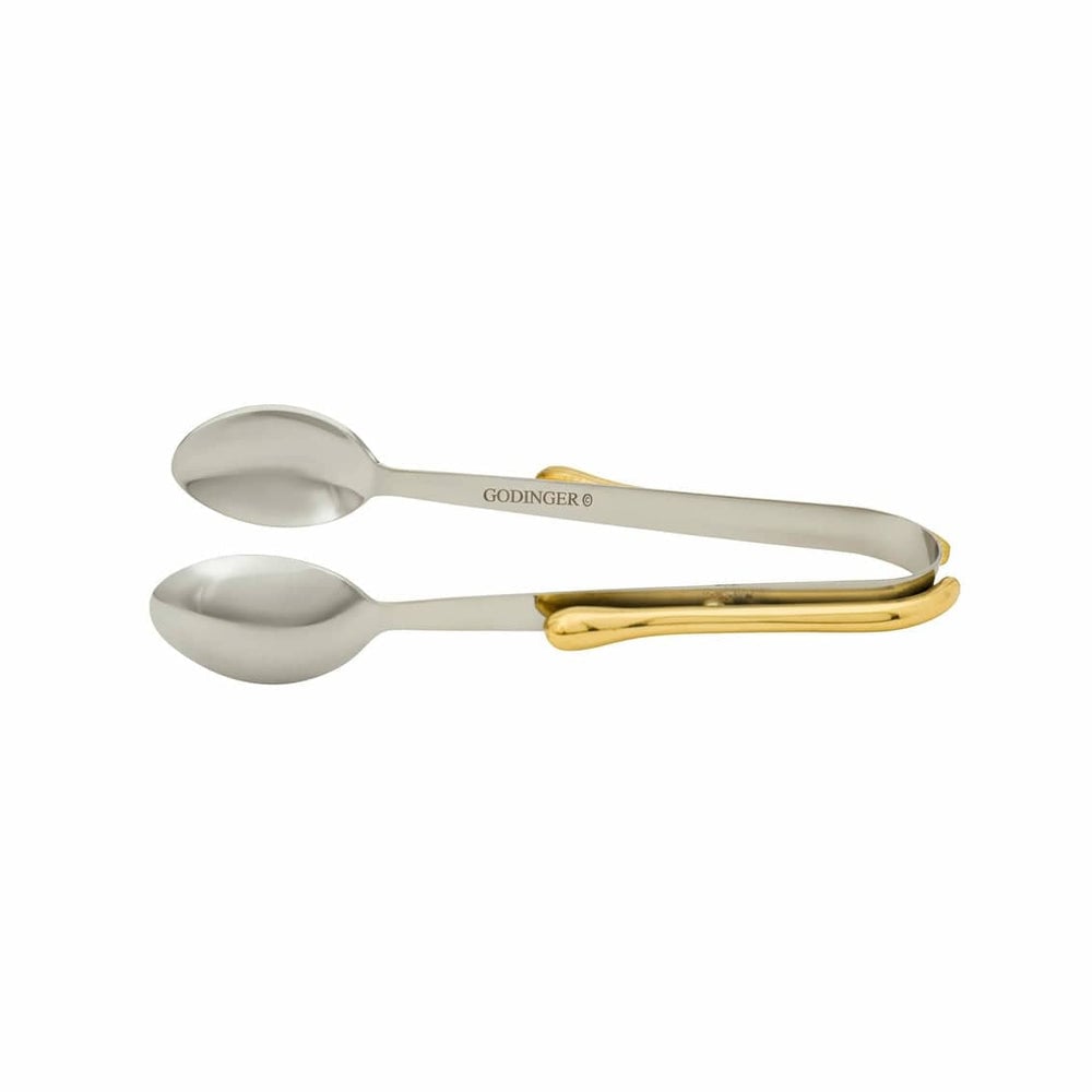 51324 Droplet Tongs - Silver & Gold