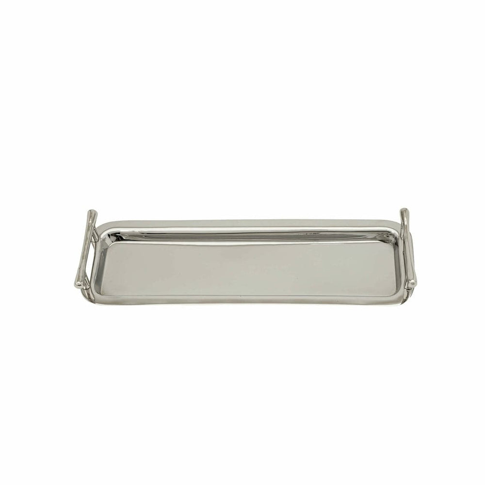 51331 Droplet Steel Tray, Silver - Small