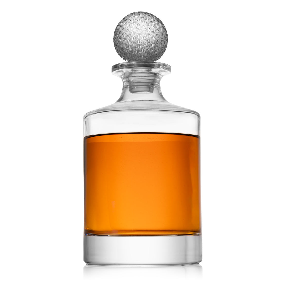R4-21356 30 oz Golf Stopper Whiskey Decanter, Clear