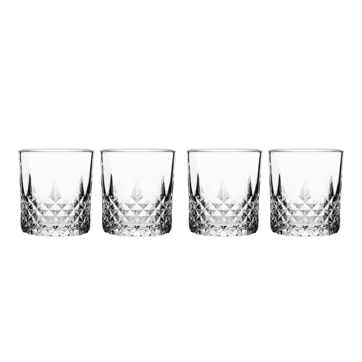 R8-27985 11 oz Kronos Double Old Fashioned Glass, Clear - Set of 4