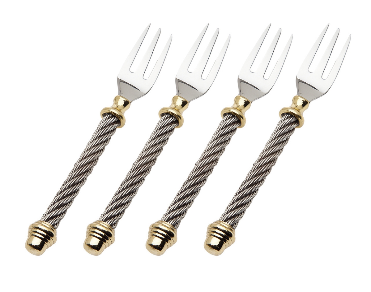 82314 Cable Dessert Forks - Set of 4