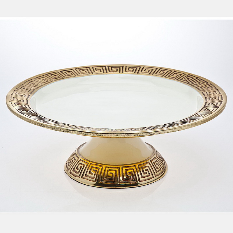 Godinger Greek Key Cake Stand