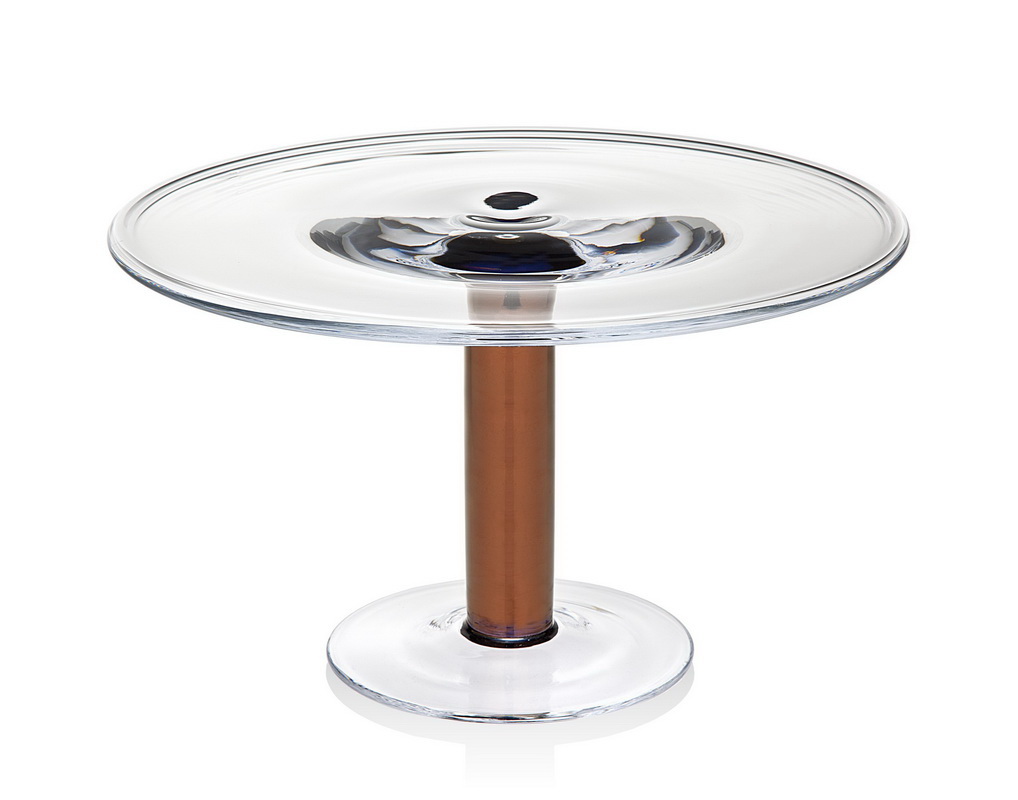 Picture of Godinger 99569 12.5 in. Mandril Copper Cake Stand