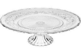 Picture of Godinger 30032 12 in. Renaissance Round Footed Glass Cake Plate Stand