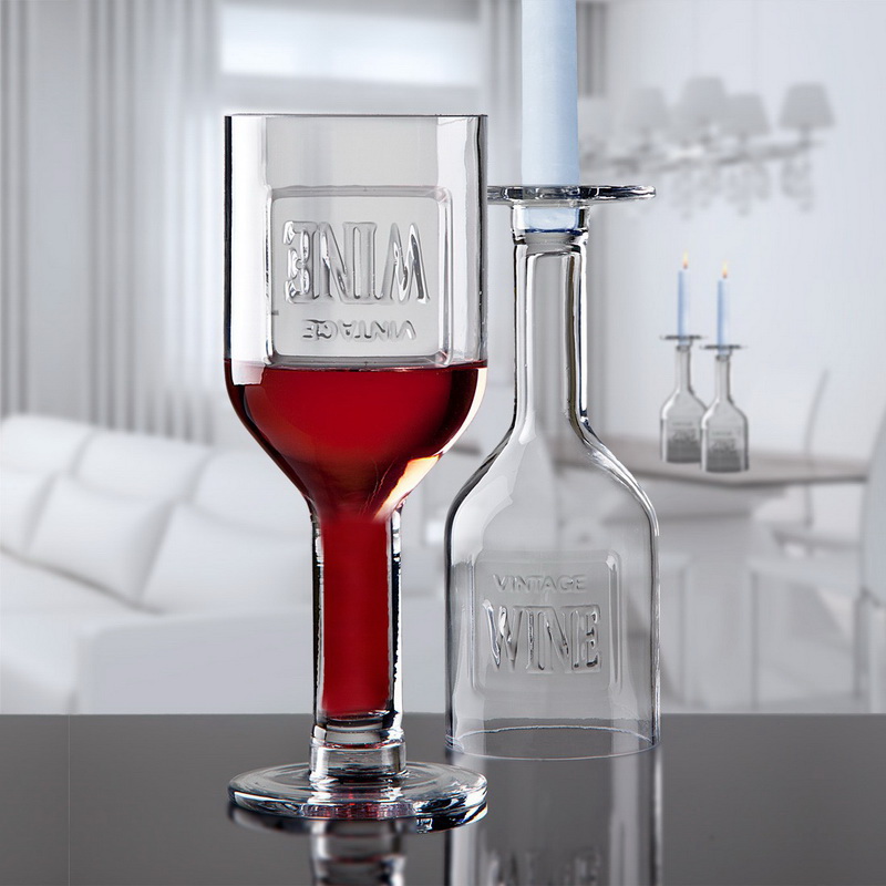 9.5 oz Vin De Chandelles Wine Glass Goblets - Pack of 2