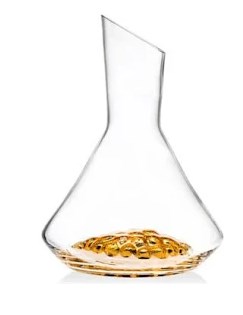 Picture of Godinger 48598 Vintage Crystal Carafe with Gold Inlay - Clear