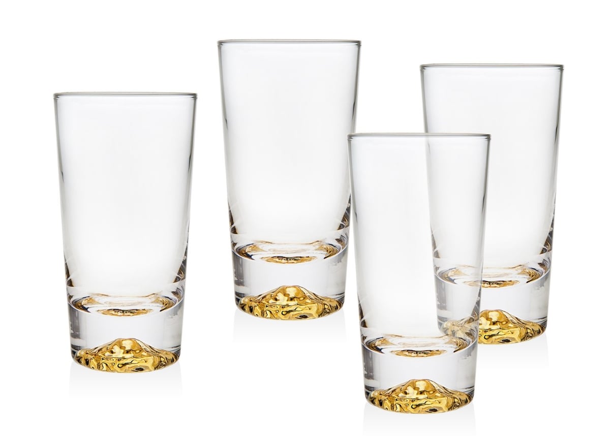 4 oz Sierra Gold Glasses - Set of 4