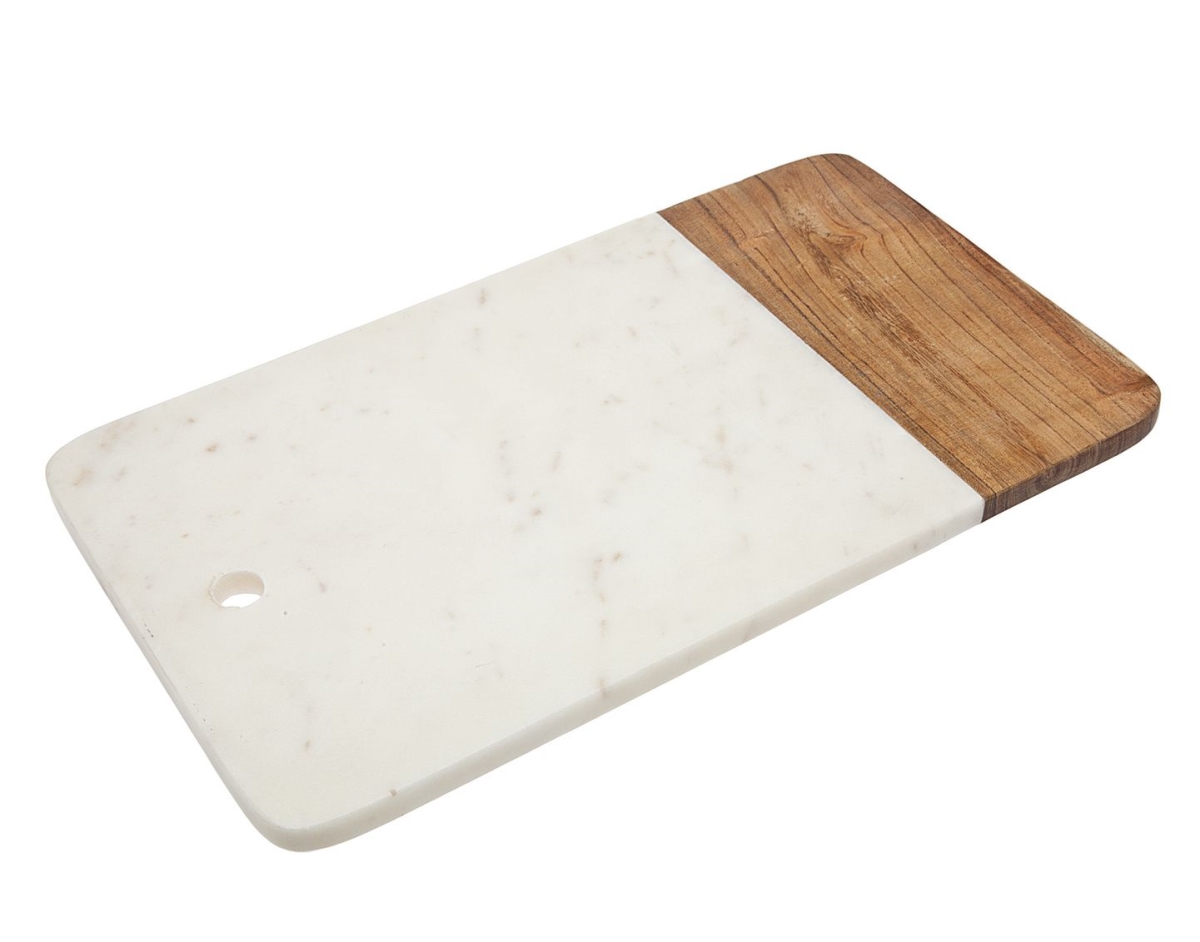 64504 Wood & Marble Rect Cheese Board