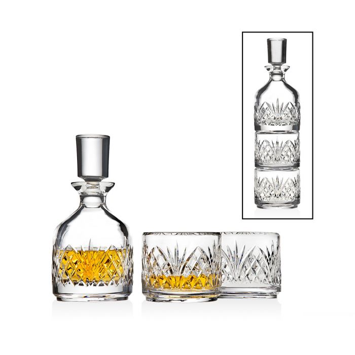 3.43 x 3.43 x 12.76 in. 10 oz Dublin Stacking Decanter Glass Cup