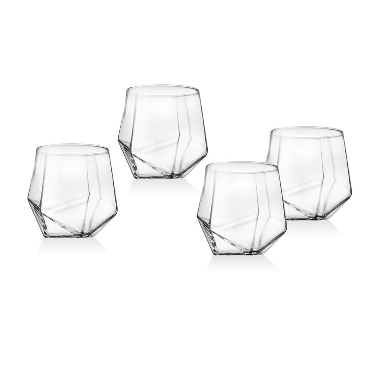 17 oz Isla Crystal Whiskey Glass, Clear - Set of 4