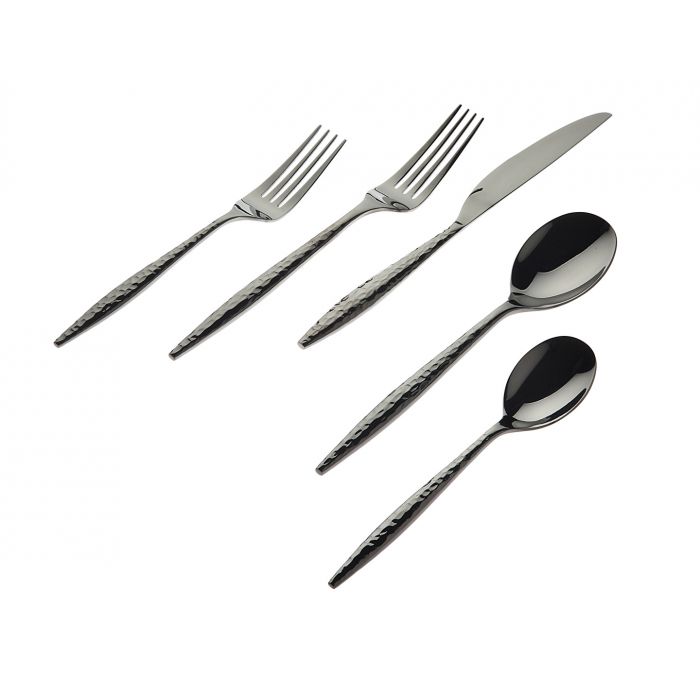 Picture of Godinger 84203 18 by 10 Avellino Graphite Spoon Set - 20 Piece