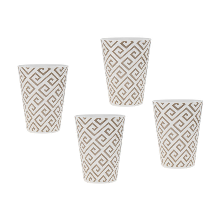 Picture of Godinger 12429 3.15 in. Geometric Tumblers Mel - Set of 4
