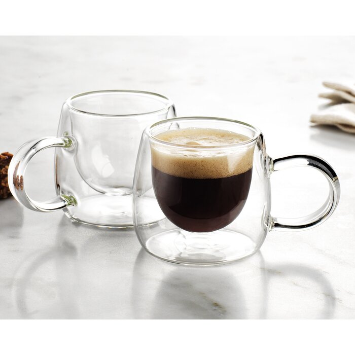2.5 oz Espresso Alesia Dxwall Cup - Set of 2