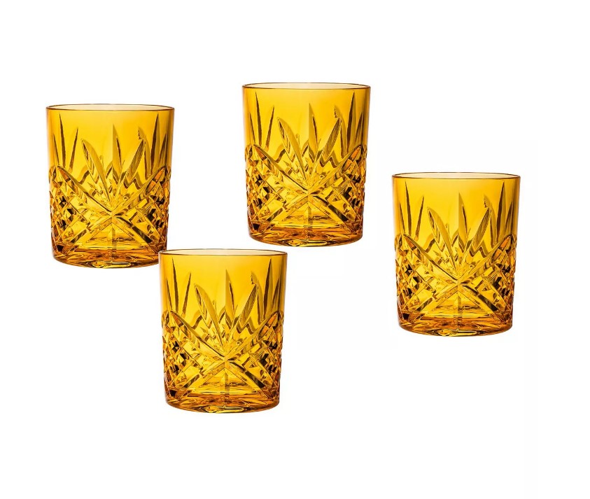 Dublin Acrylic Chpgne DOF Glass - Set of 4