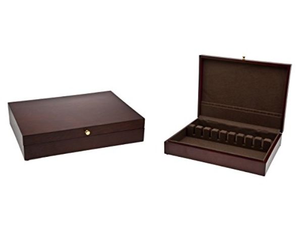Picture of Godinger 18010 Wood Flatware Chest Organizer Storage