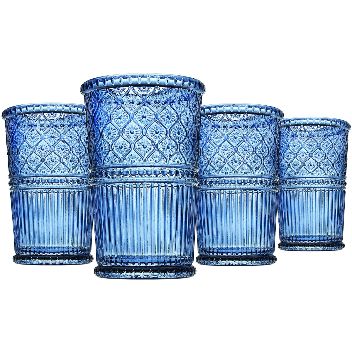 12 oz Claro Tumbler, Blue - Set of 4