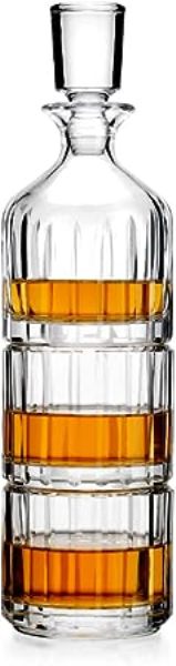 Picture of Godinger 26938 Parallels Stacking Decanter, 3.5 Liter