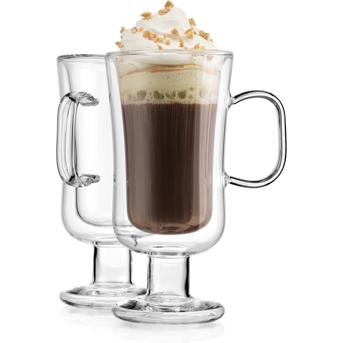 9 oz 2X Wall Irish Coffee Mug, Clear - Set of 2