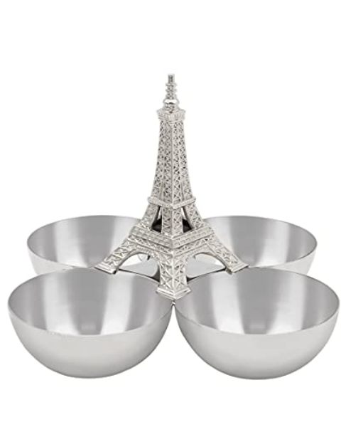 Eiffel Tower Nut Dish - Silver - Pack of 4